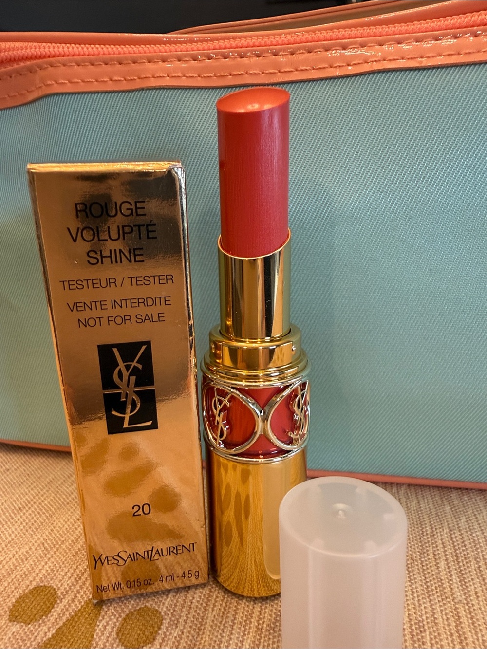 Yves Saint Laurent Rouge Volupté Shine Lipstick - Coral Pink